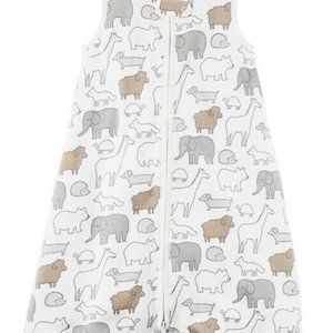 Carter's Baby Sleep Bag Gown Sack White Animal